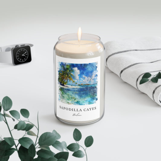 Sapodilla Cayes, Belize scented soy candle