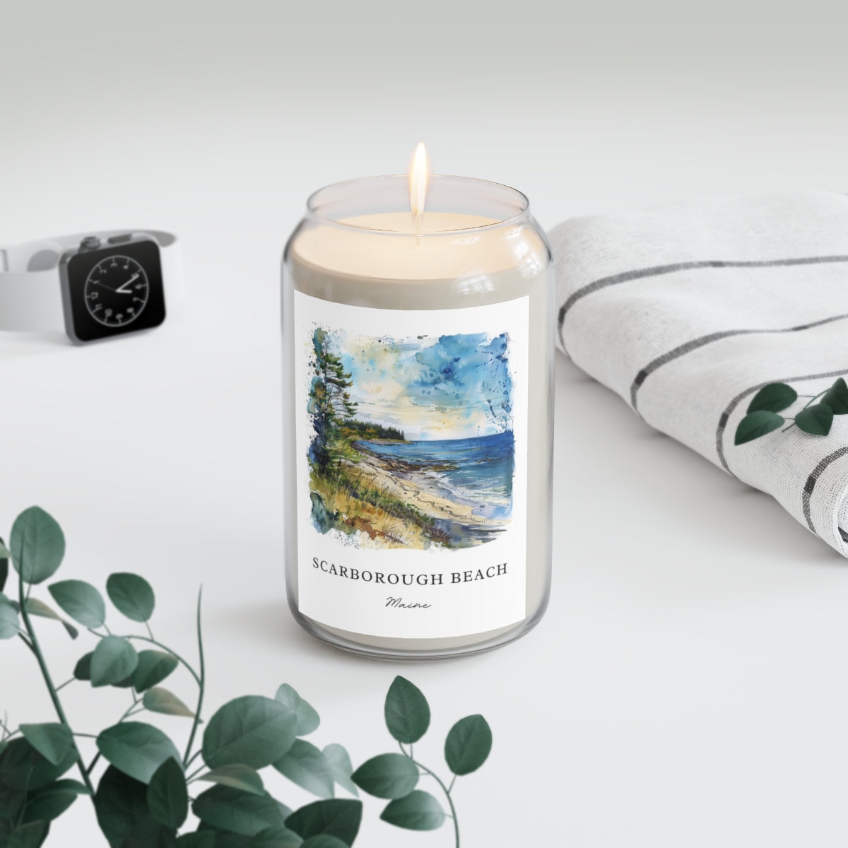 Scarborough Beach, Maine scented soy candle