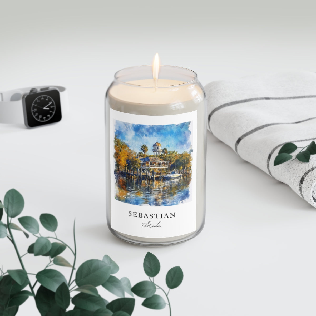 Sebastian, Florida scented soy candle
