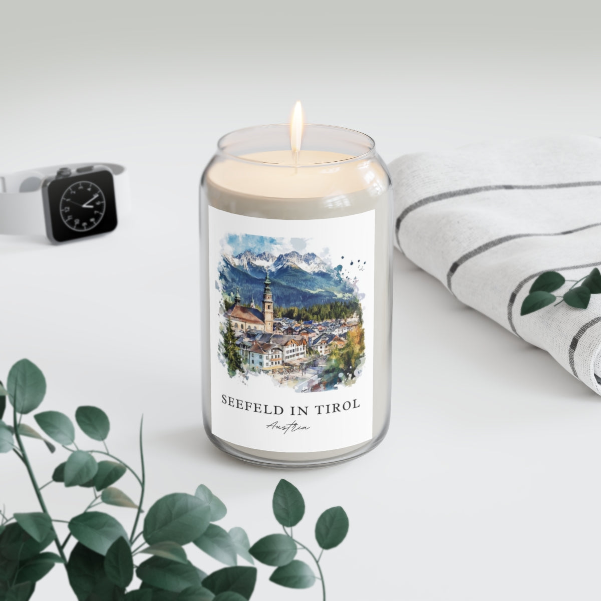 Seefeld In Tirol, Austria scented soy candle