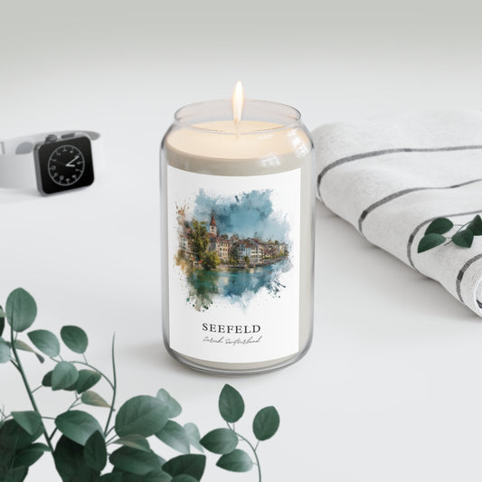 Seefeld, Zurich, Switzerland scented soy candle