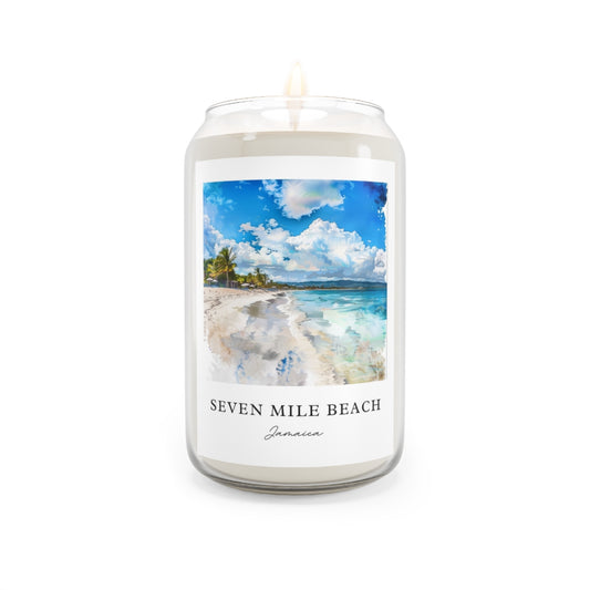 Seven Mile Beach, Jamaica scented soy candle