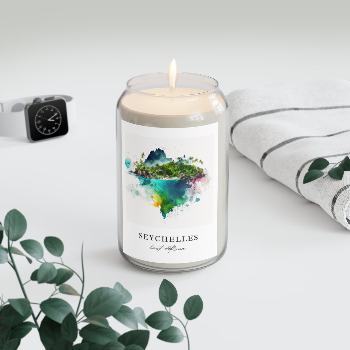 Seychelles, East Africa scented soy candle