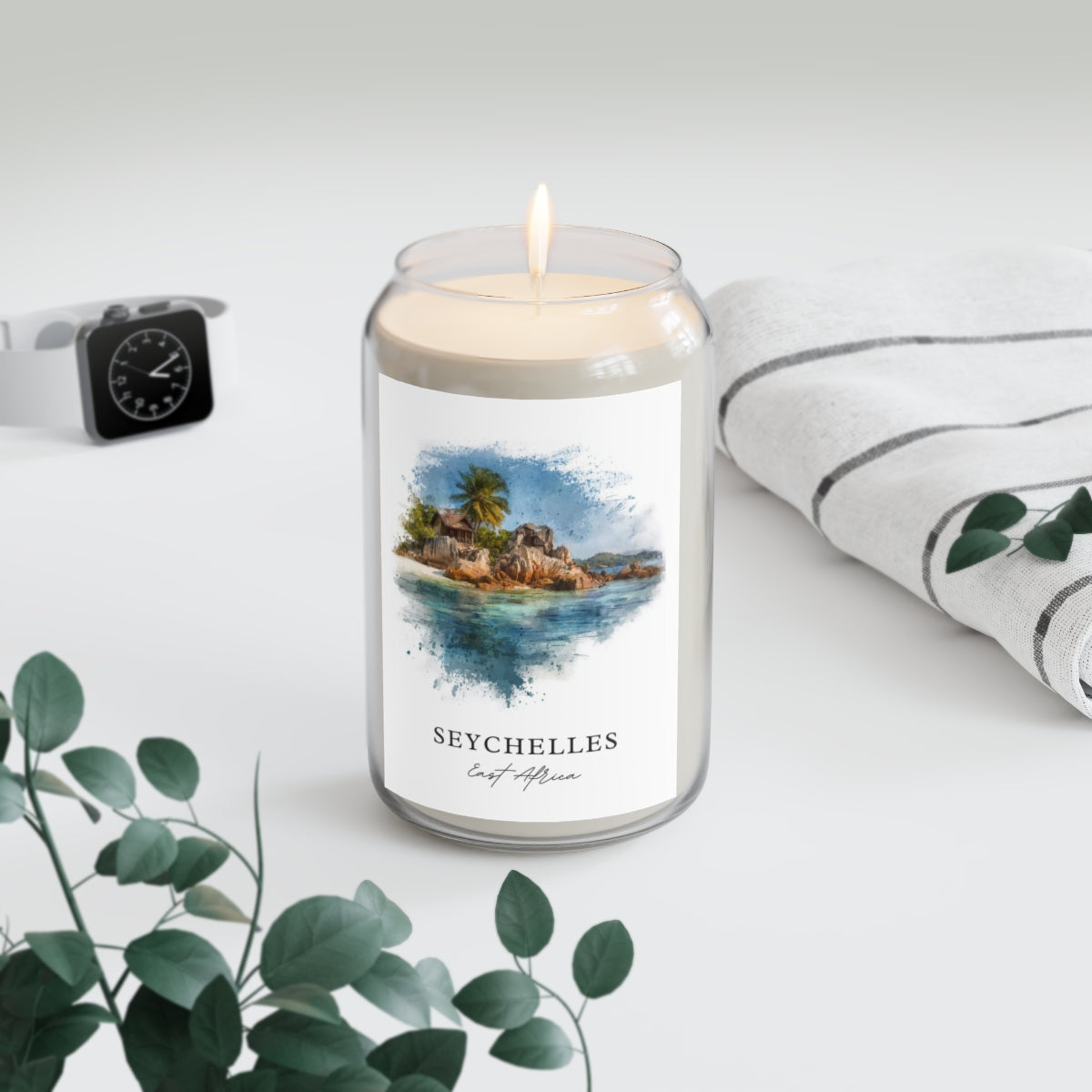 Seychelles, East Africa scented soy candle