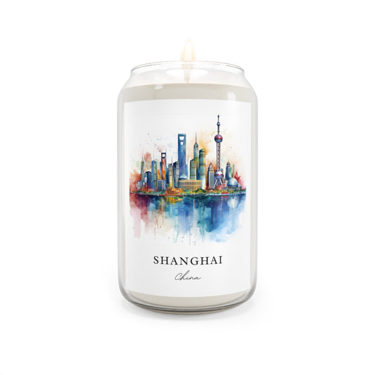 Shanghai, China scented soy candle