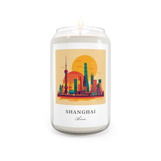Shanghai, China scented soy candle