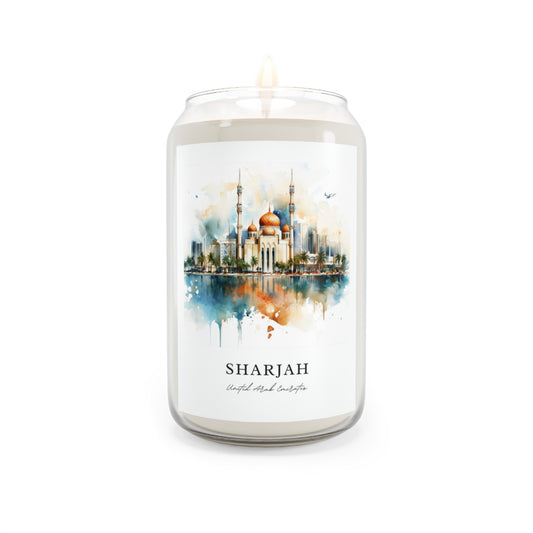 Sharjah, United Arab Emirates scented soy candle