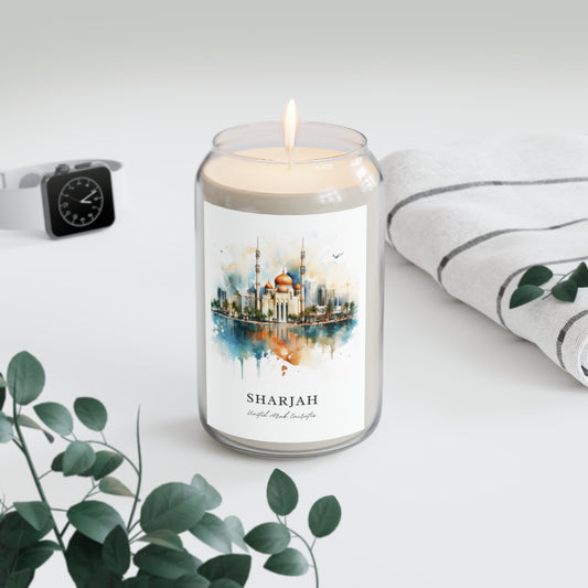 Sharjah, United Arab Emirates scented soy candle