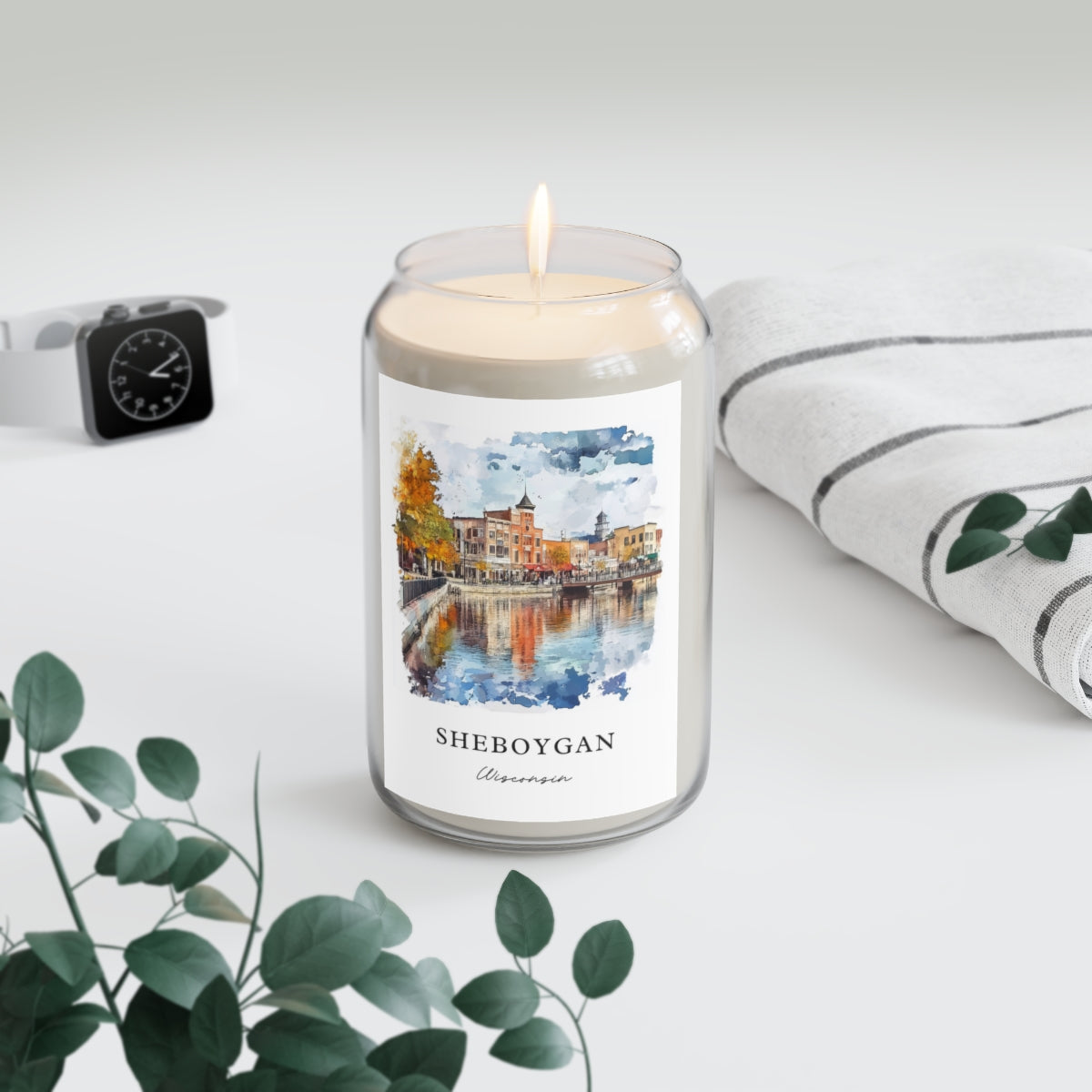 Sheboygan, Wisconsin scented soy candle