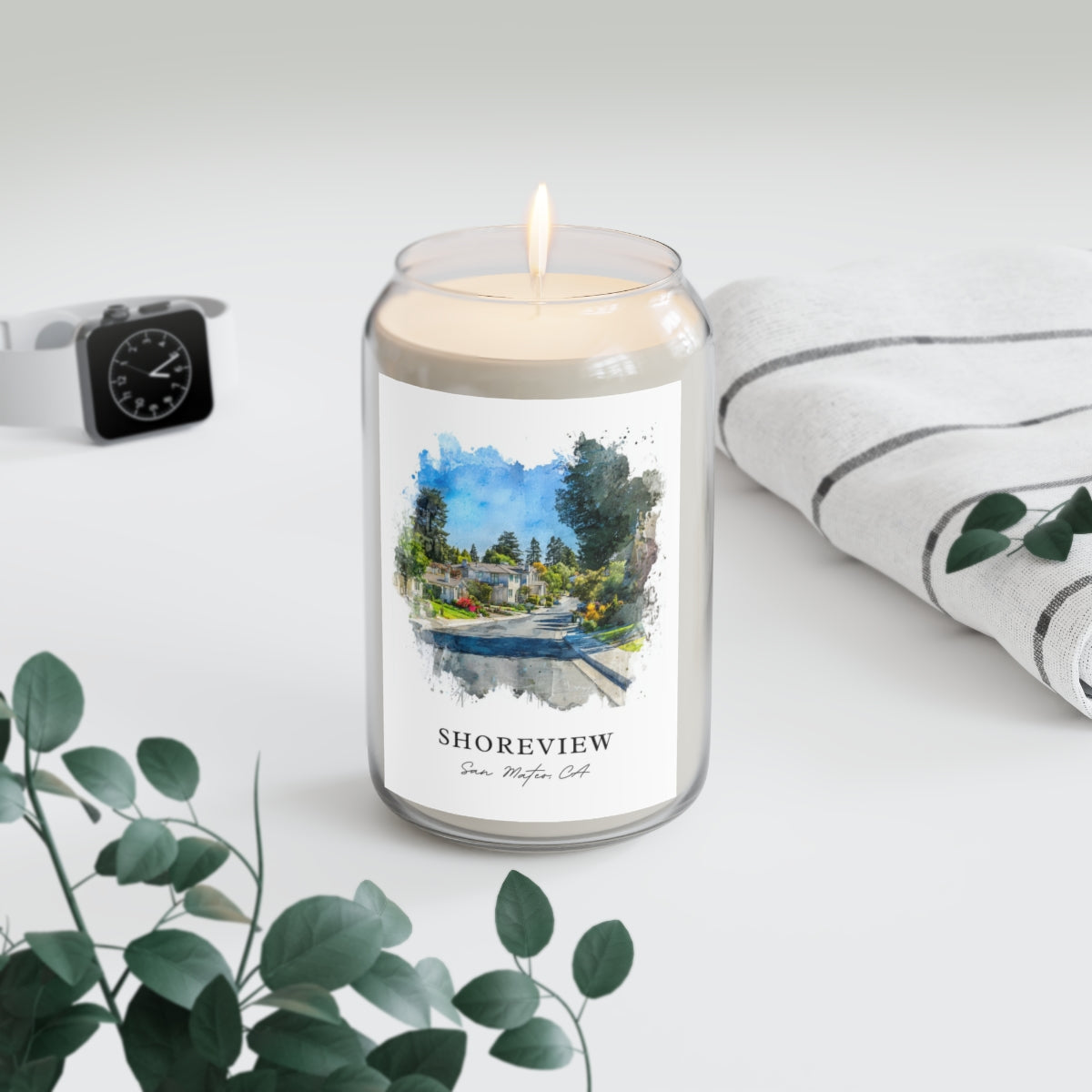 Shoreview, San Mateo, CA scented soy candle