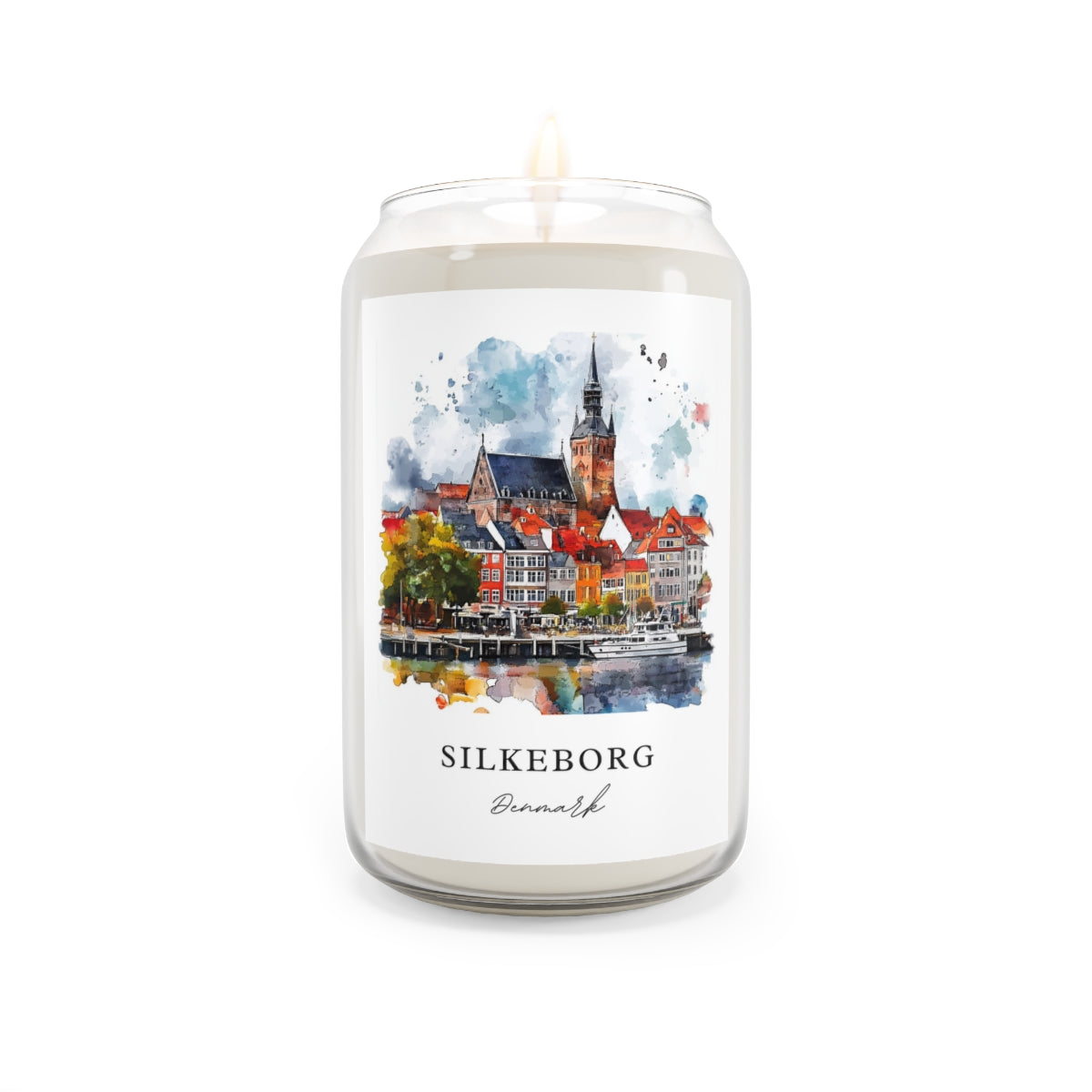 Silkeborg, Denmark scented soy candle
