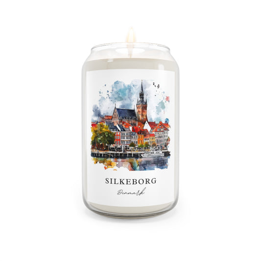 Silkeborg, Denmark scented soy candle