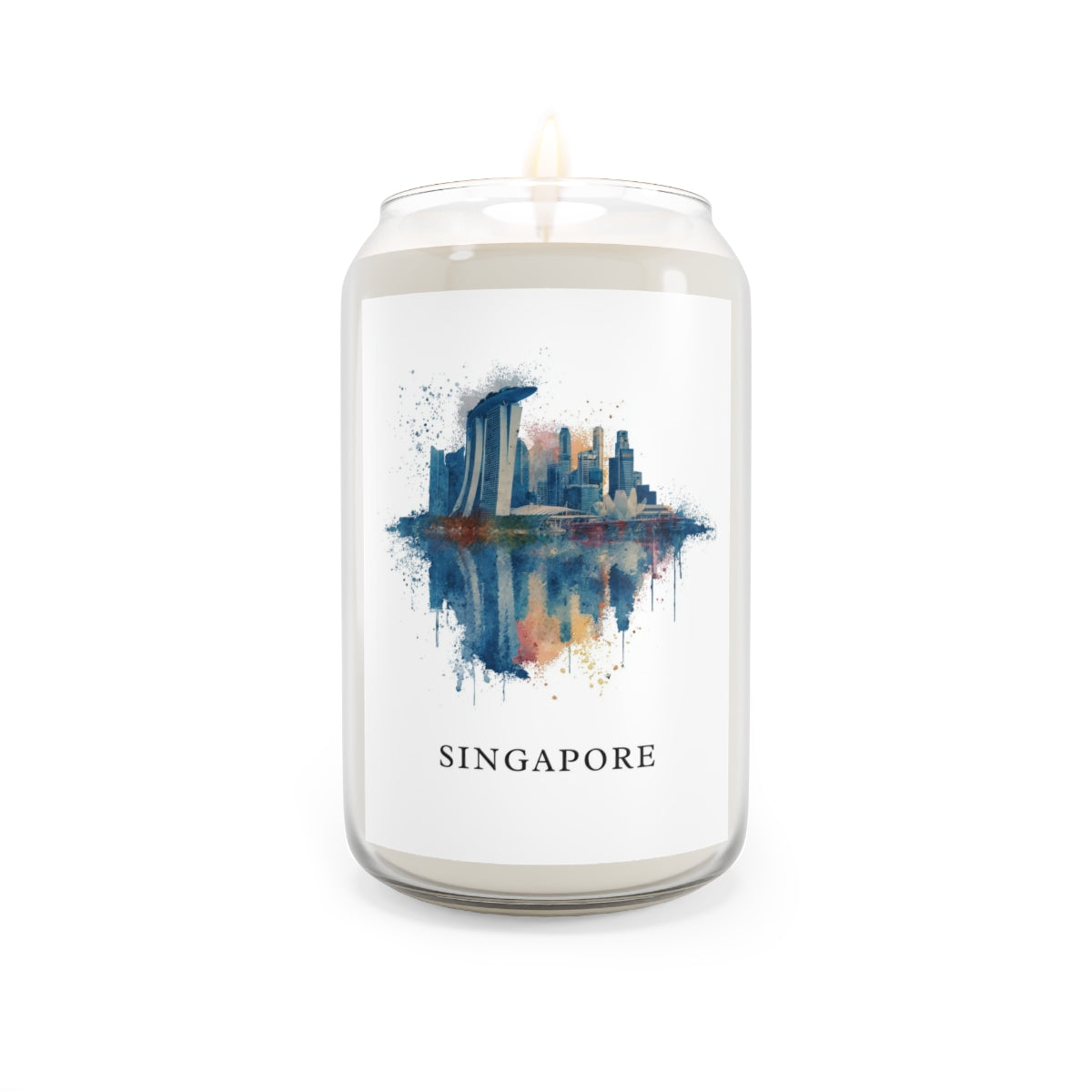 Singapore scented soy candle