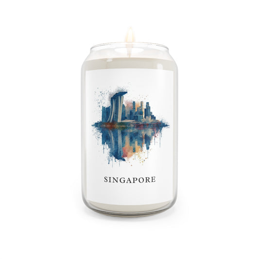 Singapore scented soy candle
