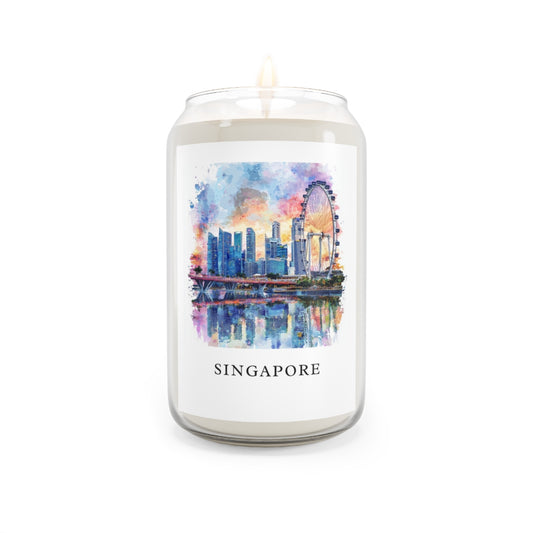 Singapore scented soy candle