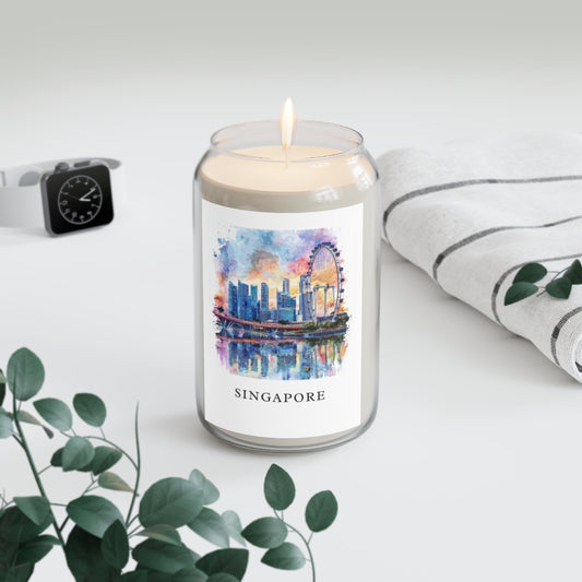 Singapore scented soy candle