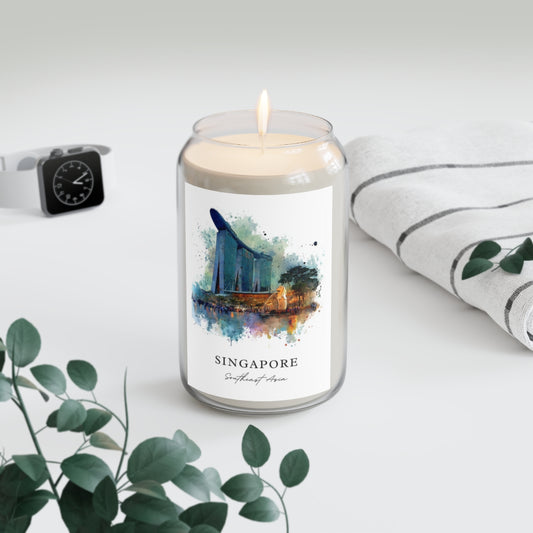 Singapore, Southeast Asia scented soy candle