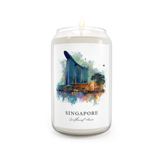 Singapore, Southeast Asia scented soy candle