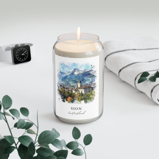 Sion, Switzerland scented soy candle
