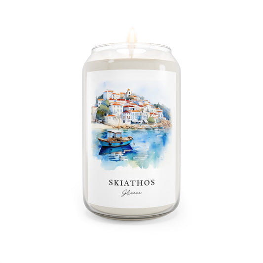 Skiathos, Greece scented soy candle