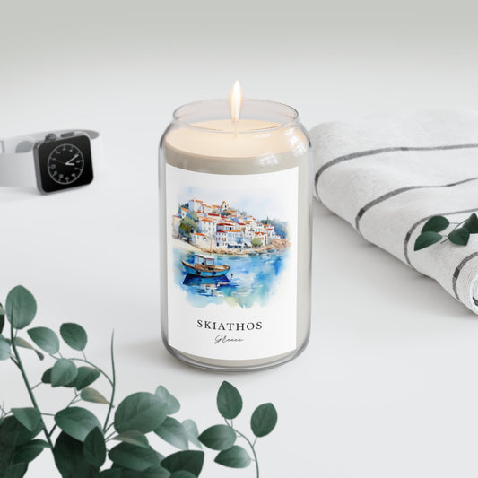 Skiathos, Greece scented soy candle