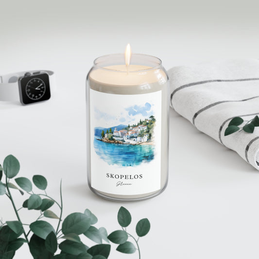 Skopelos, Greece scented soy candle