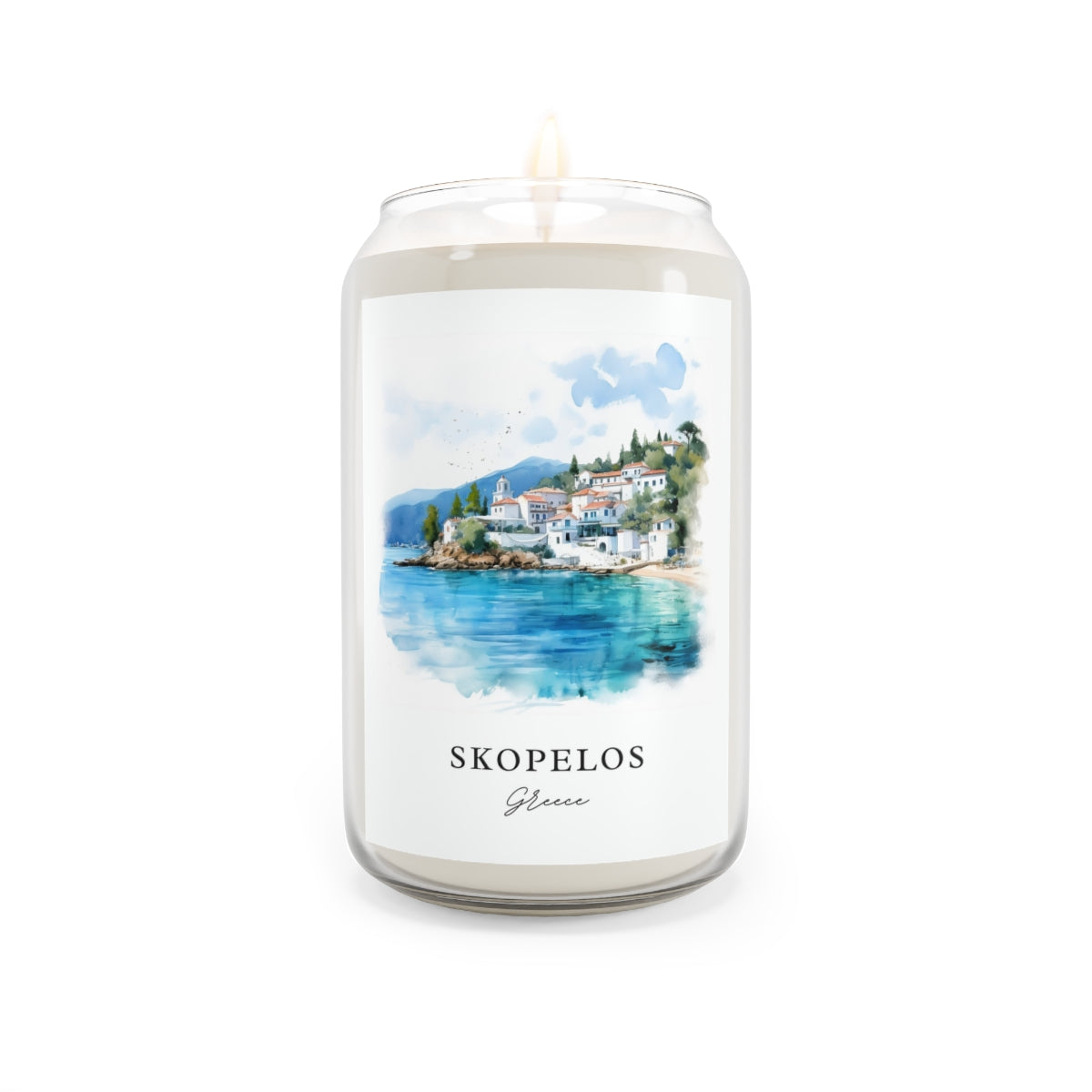 Skopelos, Greece scented soy candle