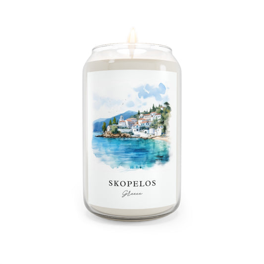 Skopelos, Greece scented soy candle