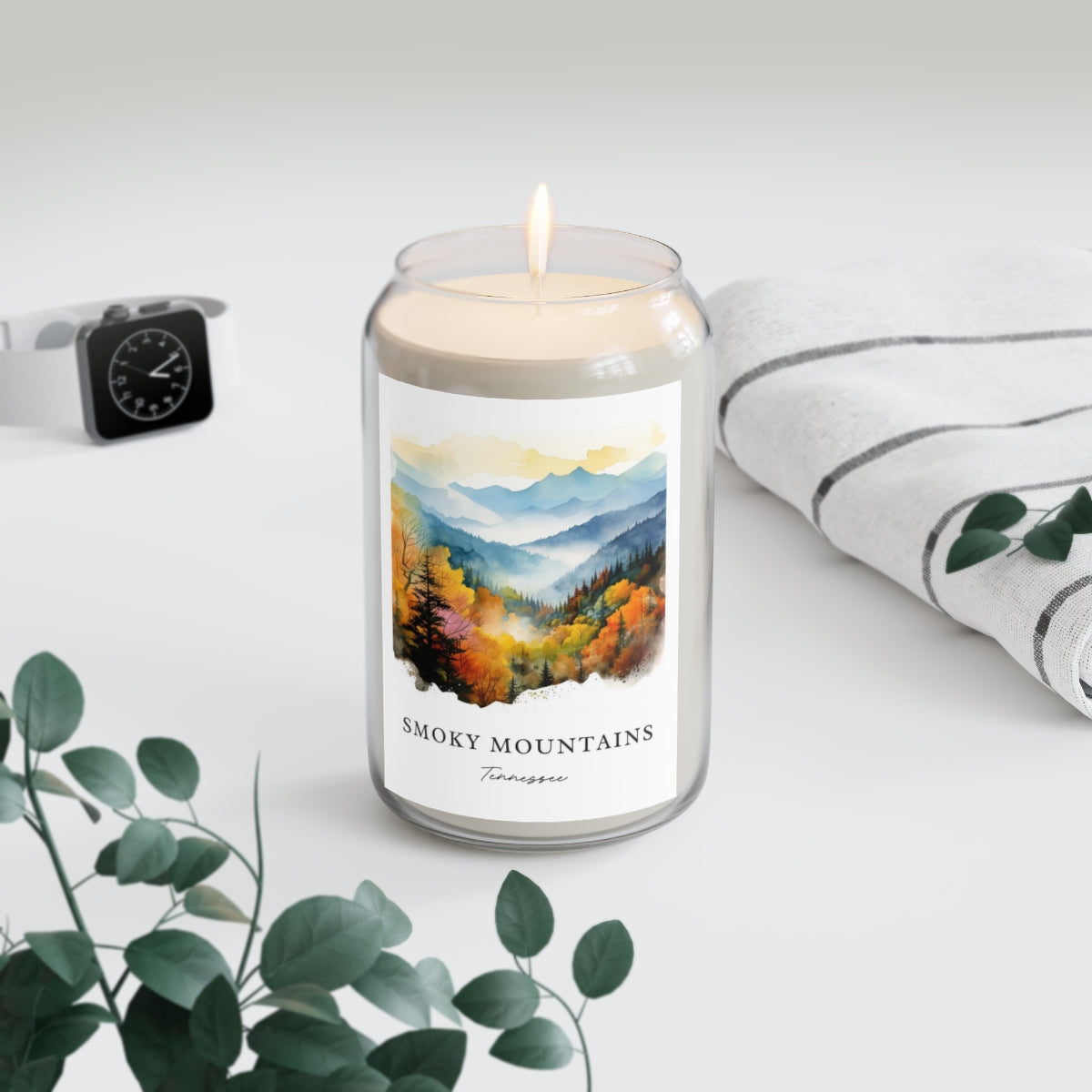 Smoky Mountains, Tennessee scented soy candle