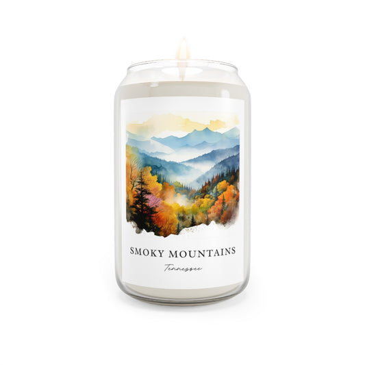Smoky Mountains, Tennessee scented soy candle