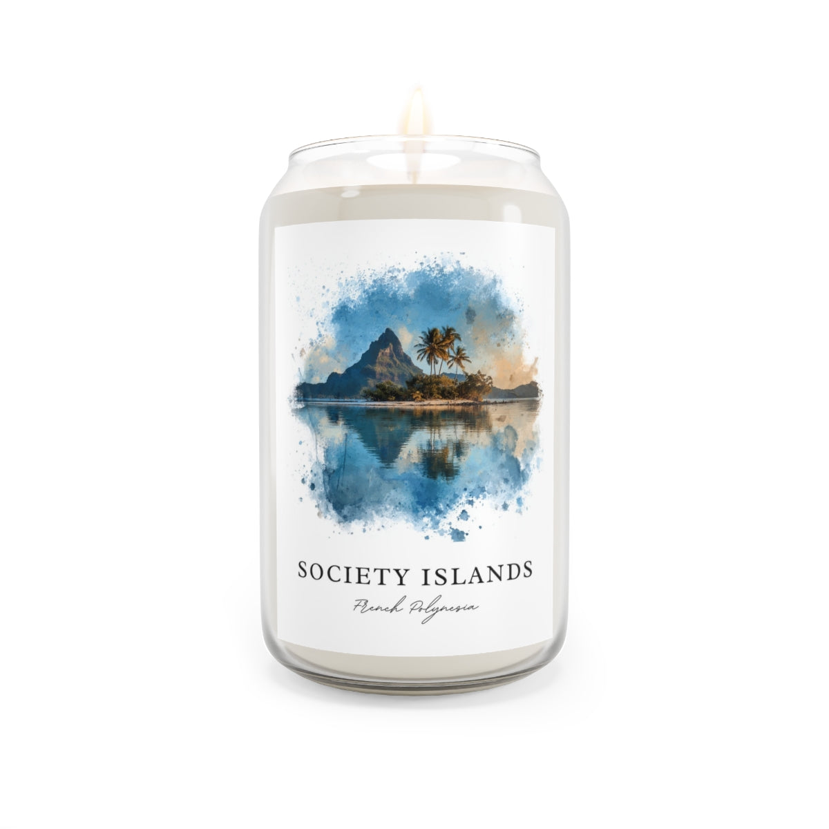 Society Islands, French Polynesia scented soy candle