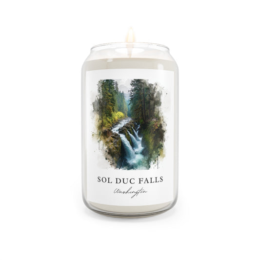 Sol Duc Falls, Washington scented soy candle