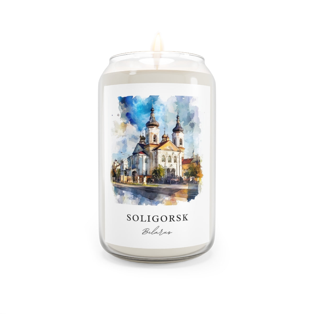 Soligorsk, Belarus scented soy candle
