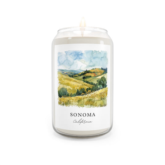 Sonoma, California scented soy candle