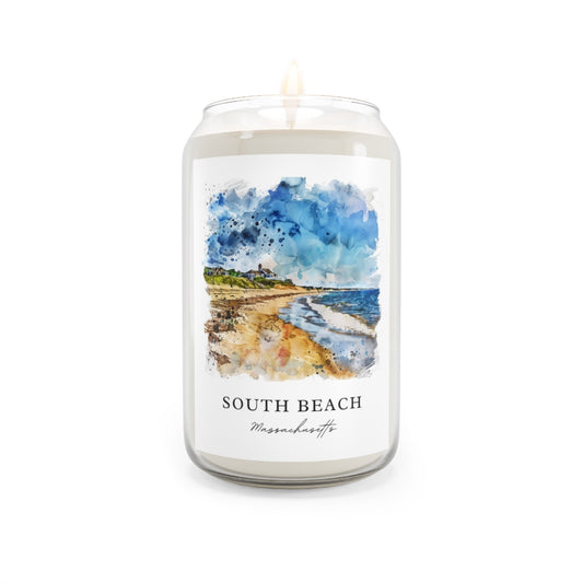 South Beach, Massachusetts scented soy candle