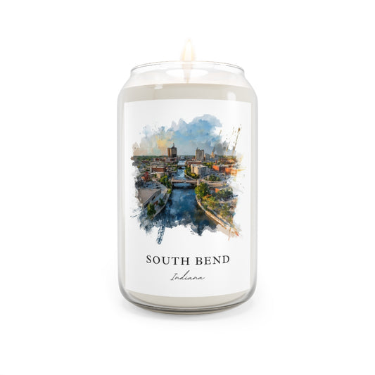 South Bend, Indiana scented soy candle