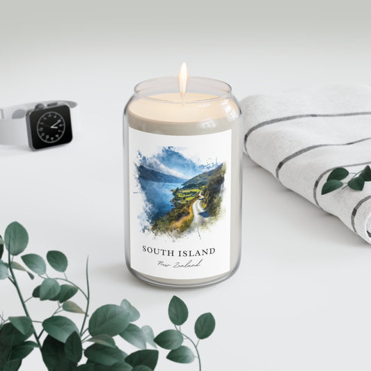South Island, New Zealand scented soy candle