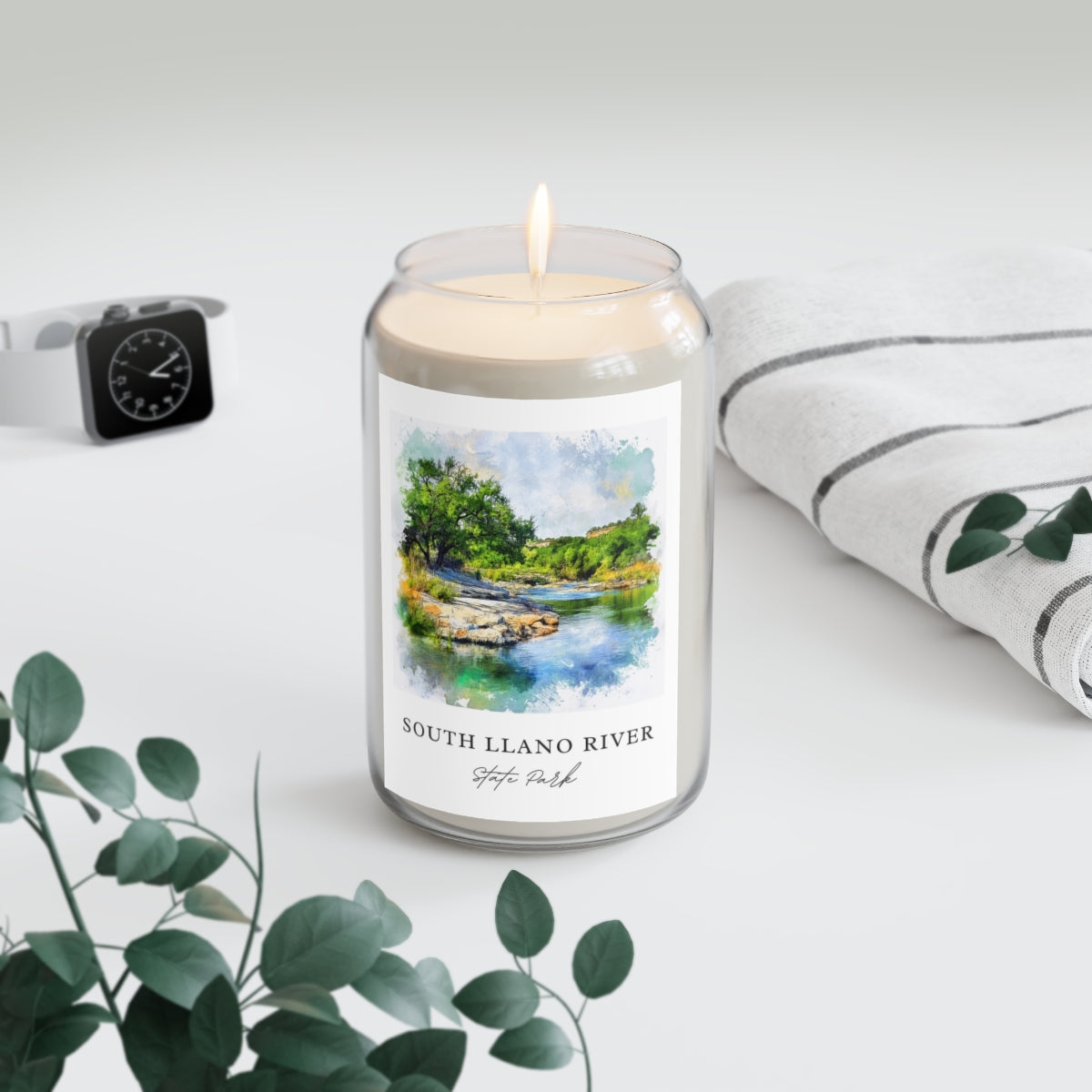 South Llano River, State Park scented soy candle