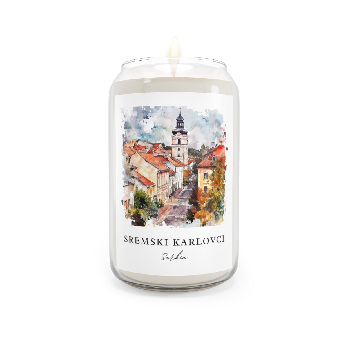 Sremski Karlovci, Serbia scented soy candle