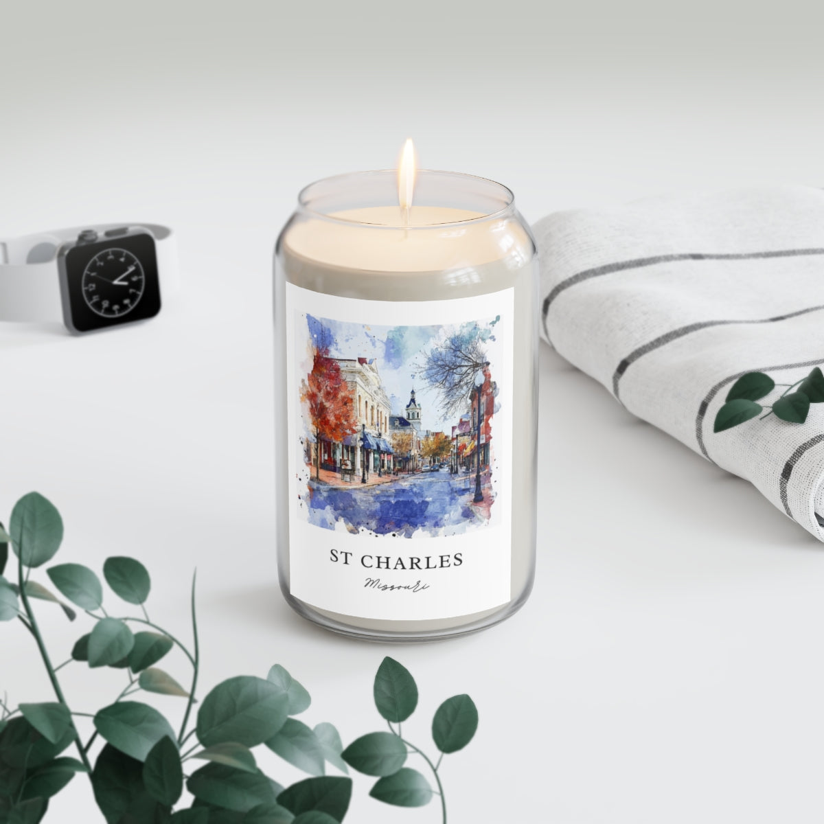 St Charles, Missouri scented soy candle