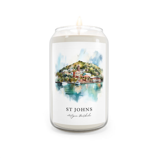 St Johns, Antigua Barbuda scented soy candle