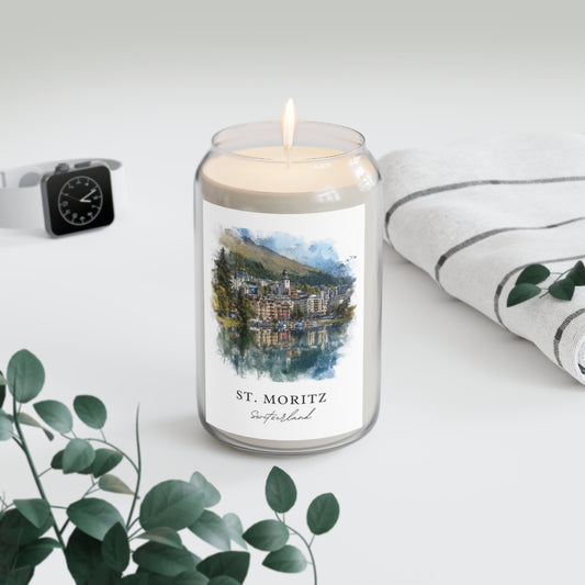 St. Moritz, Switzerland scented soy candle