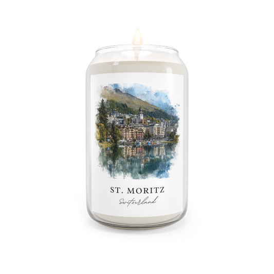 St. Moritz, Switzerland scented soy candle