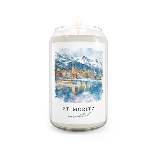 St. Moritz, Switzerland scented soy candle