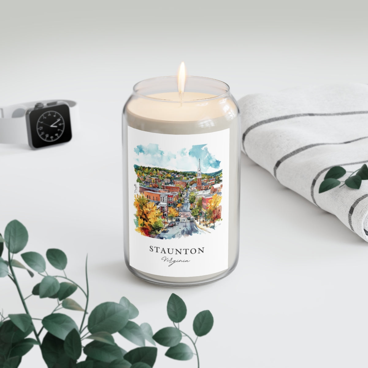 Staunton, Virginia scented soy candle