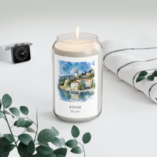 Ston, Croatia scented soy candle