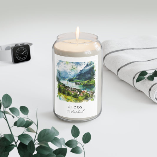 Stoos, Switzerland scented soy candle