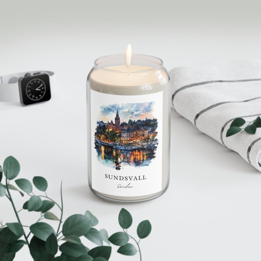 Sundsvall, Sweden scented soy candle