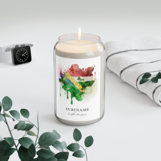Suriname, South America scented soy candle