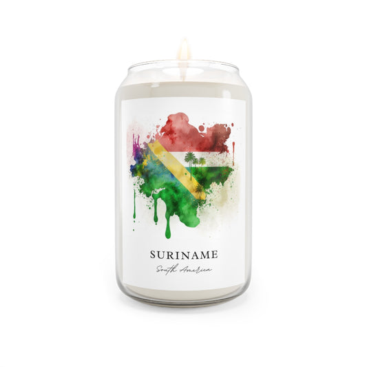 Suriname, South America scented soy candle